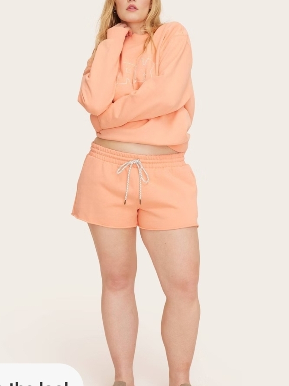PARKE x Target Peach Drawstring Shorts